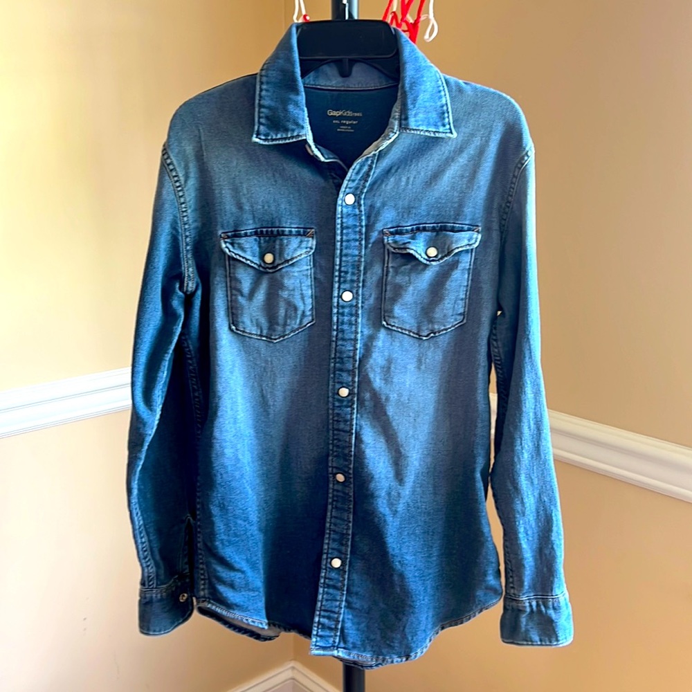 Boys denim long sleeve shirt